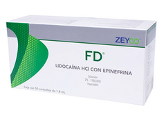 FD Lidocaina HCI 2% con Ephinephrine - Anestésico inyectable