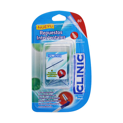 Cepillos Interdentales Clinic- Repuestos c/6pz.