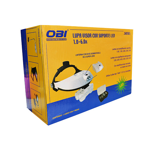 Lupa Visor con Soporte LED 1.0 - 6.0x