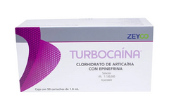 Turbocaina Articaína HCI 4% - Anestésico inyectable